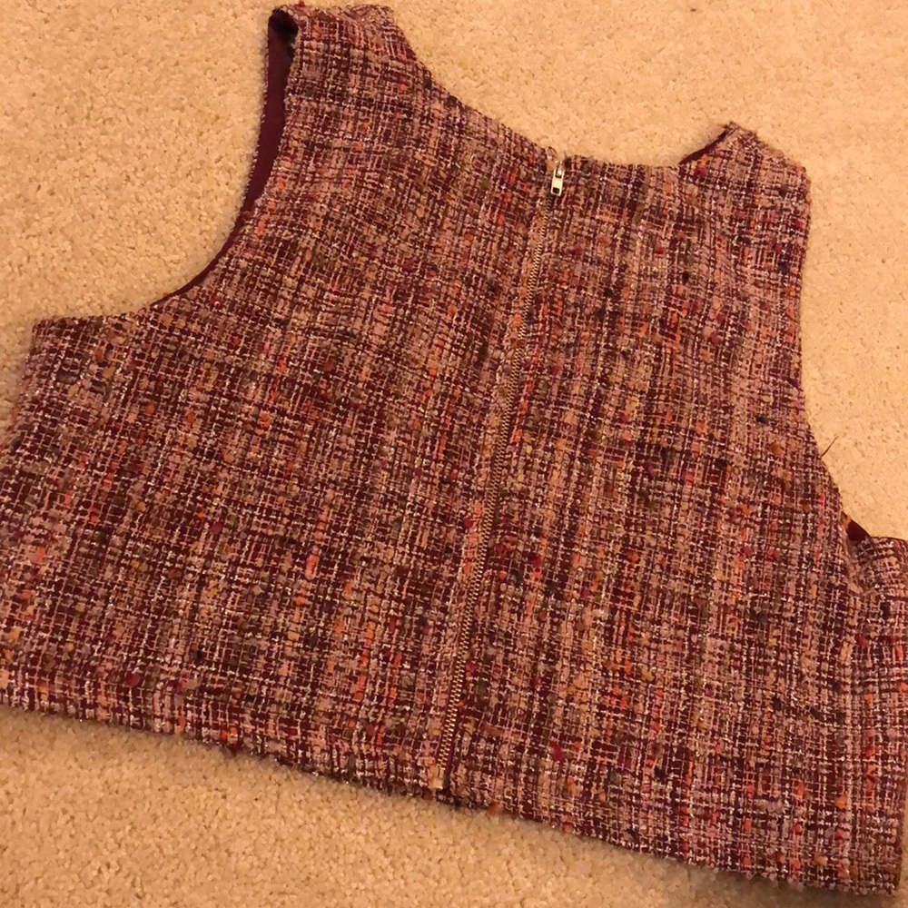 Plaid Crop Top - Picture 3 of 4